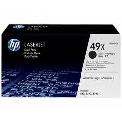 HP 49X 2'li Paket Yüksek Kapasiteli Siyah Orijinal LaserJet Toner Kartuşları Q5949XD