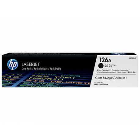 HP 126A 2'li Paket Siyah Orijinal LaserJet Toner Kartuşları CE310AD