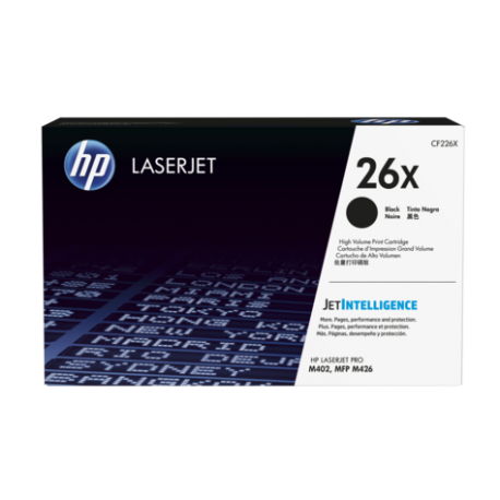 HP 26X Yüksek Kapasiteli Siyah Orijinal LaserJet Toner Kartuşu (CF226X)