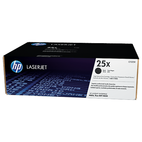 HP 25X Yüksek Kapasiteli Siyah Orijinal LaserJet Toner Kartuşu (CF325X)