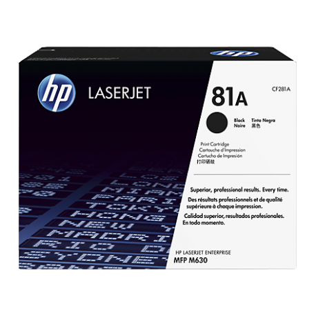 HP 81A Siyah Orijinal LaserJet Toner Kartuşu (CF281A)