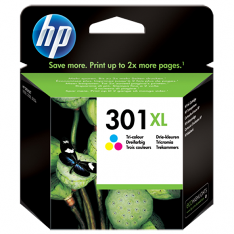 HP 301XL - CH564EE Yüksek Kapasiteli Üç Renkli Orijinal Mürekkep Kartuşu