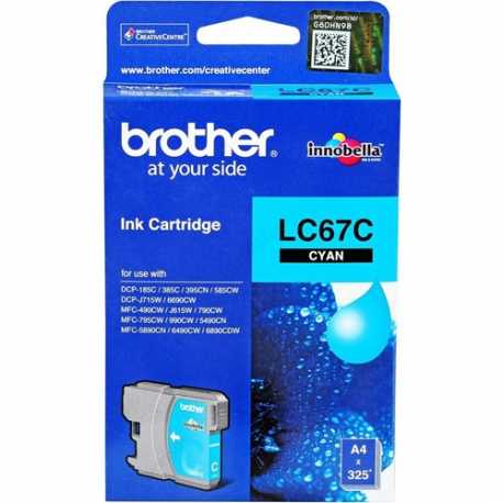 BROTHER LC67C Cyan Orijinal Mürekkep Kartuşu LC-67 C