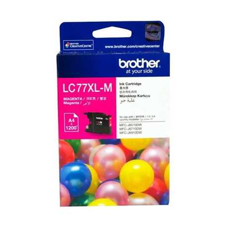 BROTHER LC-77XL-M Kırmızı Orijinal Mürekkep Kartuşu LC77XLM