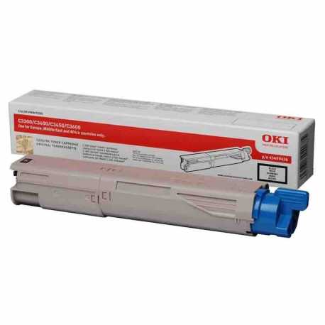 Oki 43459444 C3300 BK Siyah Orijinal Laser Toner Kartuşu