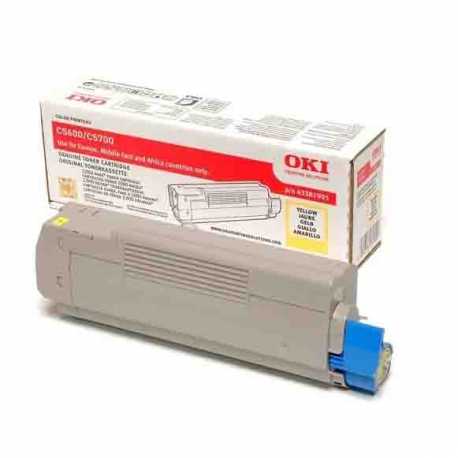 Oki 43381921 5600 Y Sarı Orijinal Laser Toner Kartuşu