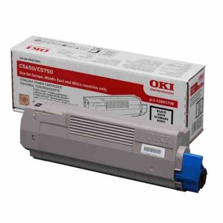 Oki 43865740 C5650 BK Siyah Orijinal Laser Toner Kartuşu