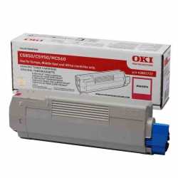 Oki 43865742 C5850 M Kırmızı Orijinal Laser Toner Kartuşu