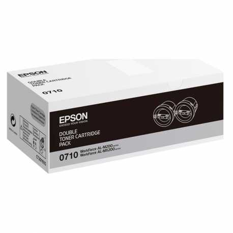 Epson AL-M200 BK Siyah 2Li Paket Orijinal Laser Toner Kartuşu C13S050710