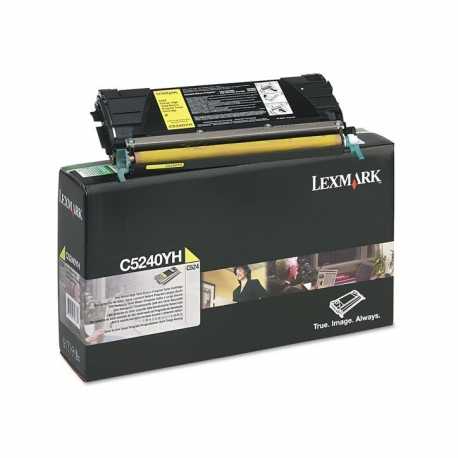 Lexmark C524 - C5240YH Y Sarı Yüksek Kapasiteli Orijinal Laser Toner Kartuşu