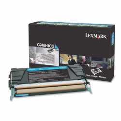 Lexmark C748 - C748H1CG C Mavi Orijinal Yüksek Kapasiteli Laser Toner Kartuşu