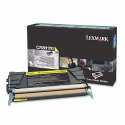 Lexmark C748 - C748H1YG Y Sarı Orijinal Yüksek Kapasiteli Laser Toner Kartuşu