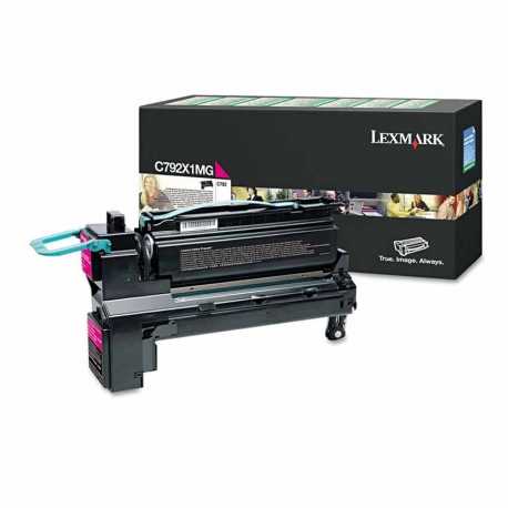Lexmark C792 - C792X1MG M Kırmızı Orijinal Yüksek Kapasiteli Laser Toner Kartuşu
