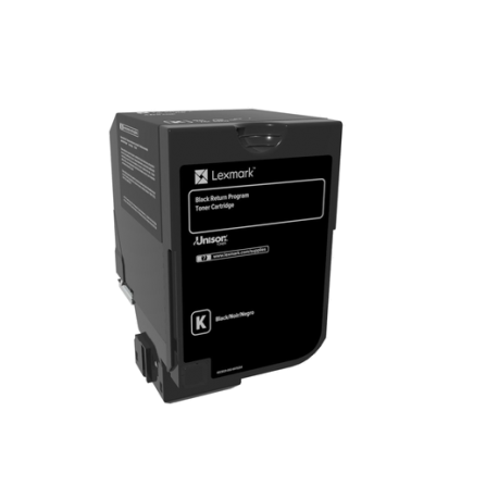 Lexmark CS720 - 74C5HK0 BK Siyah Orijinal Extra Yüksek Kapasiteli Laser Toner Kartuşu
