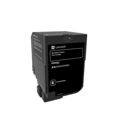 Lexmark CS720 - 74C5SK0 BK Siyah Orijinal Yüksek Kapasiteli Laser Toner Kartuşu