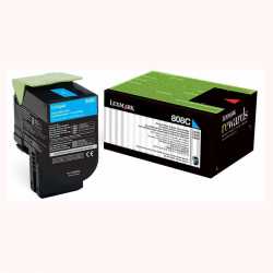 Lexmark CX310 - 80C80C0 C Mavi Orijinal Laser Toner Kartuşu
