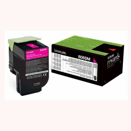 Lexmark CX310 - 80C8SM0 M Kırmızı Orijinal Yüksek Kapasiteli Laser Toner Kartuşu