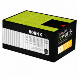 Lexmark CX410 - 80C8HK0 BK Siyah Orijinal Yüksek Kapasiteli Laser Toner Kartuşu