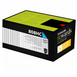 Lexmark CX410 - 80C8HC0 C Mavi Orijinal Yüksek Kapasiteli Laser Toner Kartuşu