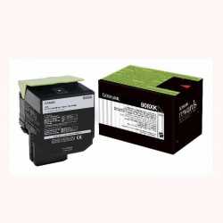 Lexmark CX510 - 80C8XK0 BK Siyah Orijinal Extra Yüksek Kapasiteli Laser Toner Kartuşu