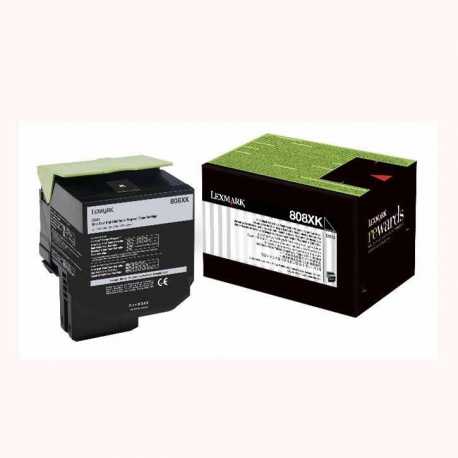 Lexmark CX510 - 80C8XK0 BK Siyah Orijinal Extra Yüksek Kapasiteli Laser Toner Kartuşu