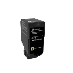 Lexmark CX725 - 84C5HY0 Y Sarı Orijinal Yüksek Kapasiteli Laser Toner Kartuşu