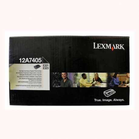 Lexmark E321 - 12A7405 BK Siyah Orijinal Yüksek Kapasiteli Laser Toner Kartuşu