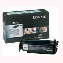Lexmark Optra T420 - 12A7415 BK Siyah Orijinal Yüksek Kapasiteli Laser Toner Kartuşu