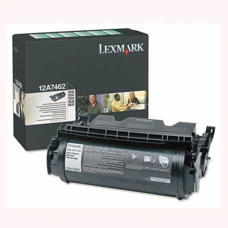 Lexmark T630 - 12A7462 Siyah Orijinal Yüksek Kapasiteli Laser Toner Kartuşu