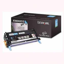 Lexmark X560 - X560H2CG C Mavi Orijinal Yüksek Kapasiteli Laser Toner Kartuşu