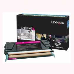 Lexmark X748 - X748H1MG M Kırmızı Orijinal Yüksek Kapasiteli Laser Toner Kartuşu