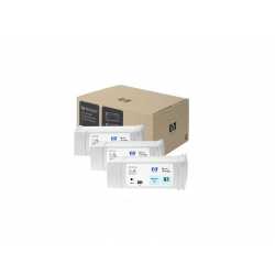 HP 83 - C5076A 680 ml 3'lü Paket Açık Camgöbeği UV DesignJet Orijinal Mürekkep Kartuşları