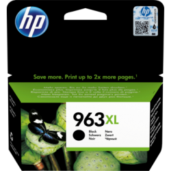 HP 963XL - 3JA28AE Yüksek Kapasiteli Siyah Orijinal Mürekkep Kartuşu