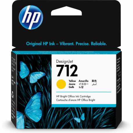 HP 712- 3ED69A Orijinal Sarı Mürekkep Kartuşu 29 ML