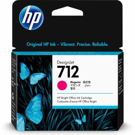 HP 712- 3ED68A Orijinal Kırmızı Mürekkep Kartuşu 29 ML