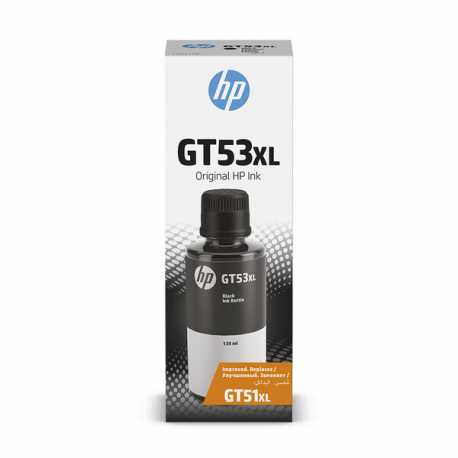 HP GT53 XL - 1VV21AE Siyah Orijinal Şişe Mürekkep Kartuşu 135 ML