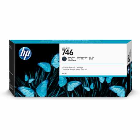 HP 747- P2V83A Orijinal Mat Siyah Mürekkep Kartuşu 300 ML