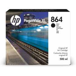 HP 864 - 3ED86A Siyah Orijinal PageWide Kartuşu -500 ml