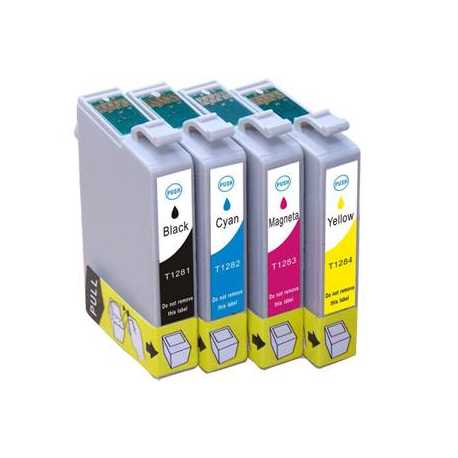 EPSON T1281 T1282 T1283 T1284 CMYK MUADİL KARTUŞ SETİ