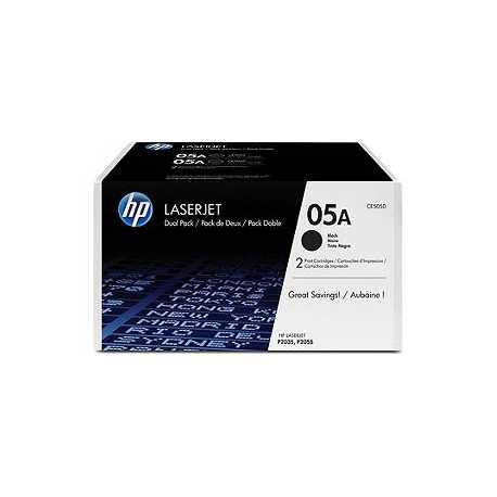 HP CE505D SİYAH ORİJİNAL SIFIR TONER DUAL PACK - ÇİFTLİ PAKET 05D